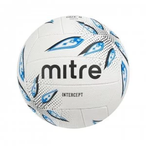 Image of Mitre Intercept Netball - White