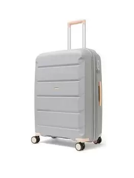 image of Rock Luggage Tulum NG64204 8 Wheel Medium Grey Suitcase