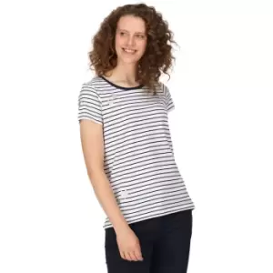 Image of Regatta Womens Odalis II Striped Graphic T Shirt 10 - Bust 34' (86cm)