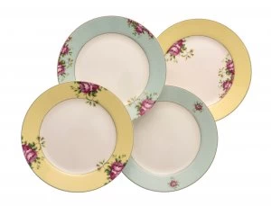 image of Aynsley Archive Rose Plates Set of 4