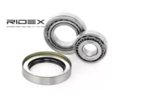 Image of RIDEX Wheel bearing kit Front axle both sides 654W0447 Wheel hub bearing,Wheel bearing MERCEDES-BENZ,190 (W201),Stufenheck (W124),SL (R107)