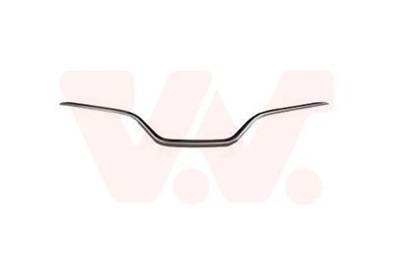 Image of VAN WEZEL Bumper moulding VAN WEZEL 4386517