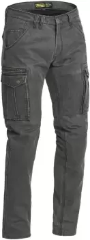 Image of Lindstrands Luvos Cargo Motorcycle Textile Pants, grey, Size 50, grey, Size 50