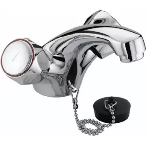 image of Value Club Mono Basin Mixer Tap Without Waste and Metal Heads - Chrome Plated - Bristan