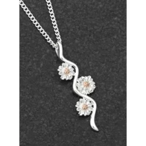 Image of Botanical Two Tone Ripple Gerbera Necklace