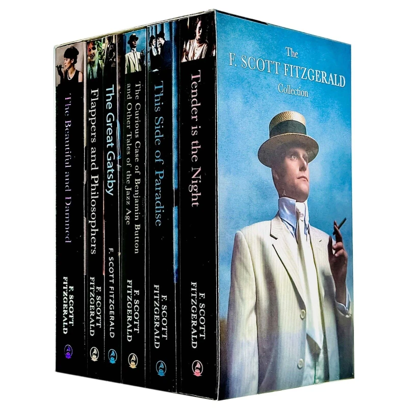Image of F. Scott Fitzgerald 6 Books Collection Box Set (Great Gatsby, Flappers and Philosophers) F. Scott Fitzgerald Books