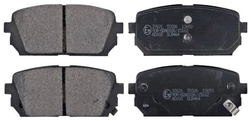 Image of A.B.S. 37621 Brake pad set with acoustic wear warning Brake Pad Set,disc brake (402)