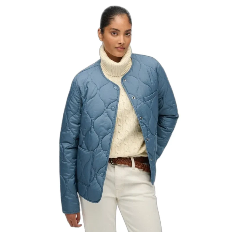 Image of Superdry Womens down jacket Superdry Lite Bleu Female XL