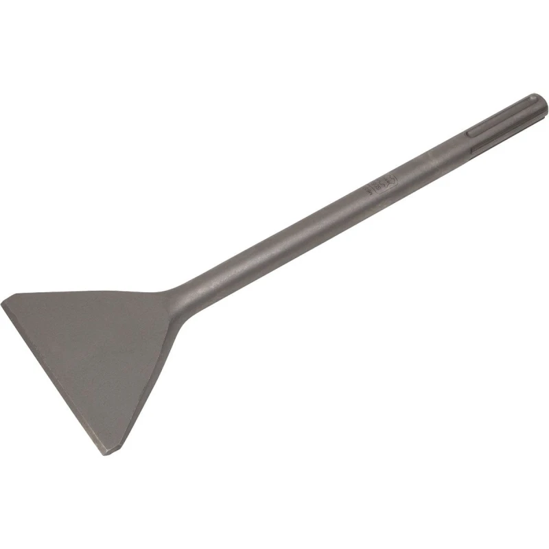 Image of Loops 112 x 350mm Wide Impact Chisel - SDS Max Shank - Demolition Breaker Steel Chisel Metallics