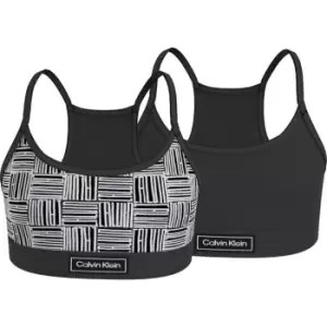 Image of Calvin Klein 2PK Bralette-Heritage - Black