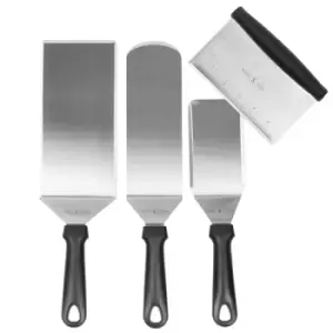 image of 4pc. Stainless Steel Spatula Set M&amp;W