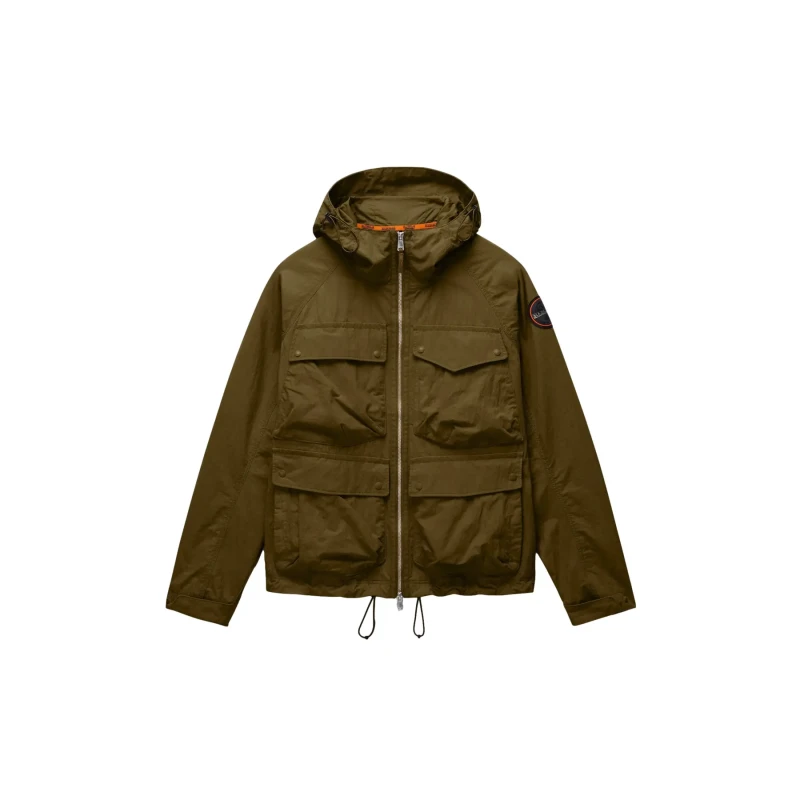 Image of Cotton jacket Napapijri Rivalto Vert Male M