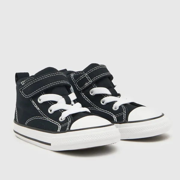 image of Converse Black & white all star malden Boys Toddler trainers Black/White UK 3 (EU 19)