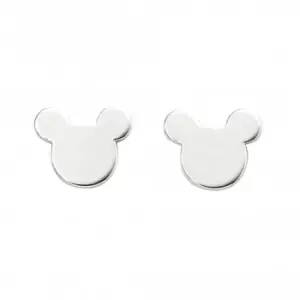 image of Sterling Silver Mouse Ears Stud Earrings A2062