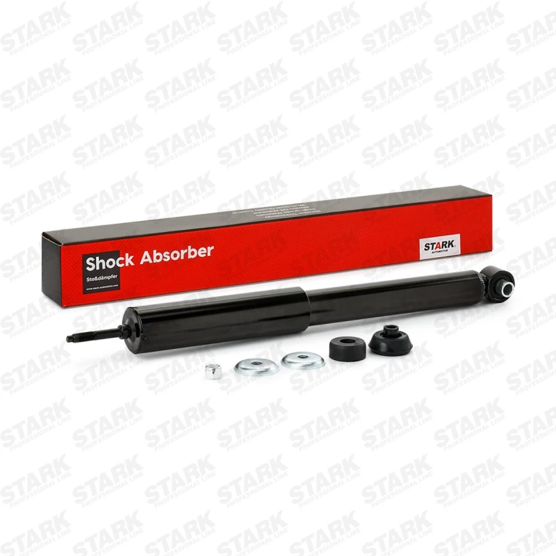 Image of STARK SKSA-0131987 Shock absorber Rear Axle, Gas Pressure, Twin-Tube, Telescopic Shock Absorber, Bottom eye Shock Absorber (854)