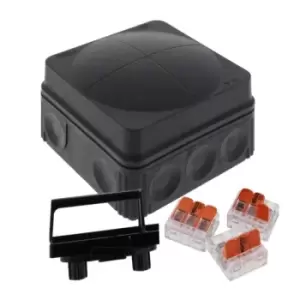 Image of Wiska COMBI Weatherproof Junction Box Black - 10111273