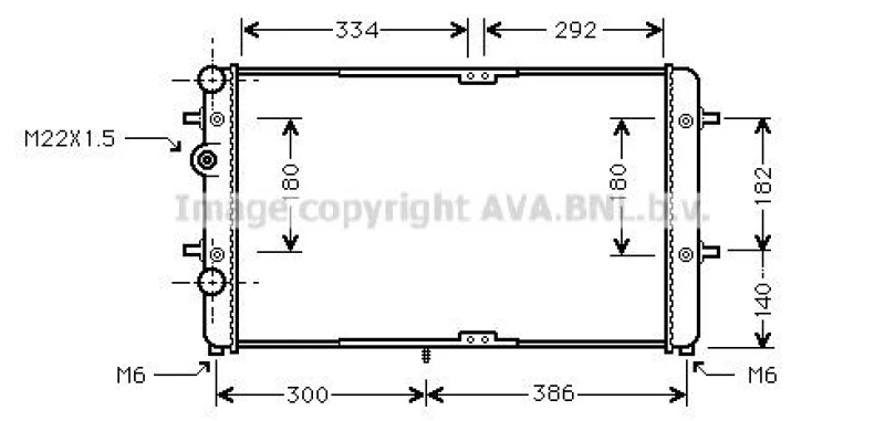 Image of Engine radiator PRASCO VNA2180