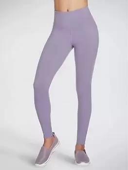 Image of Skechers Go Walk High Waisted Leggings - Purple, Purple, Size XL, Women