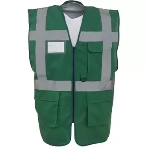 Yoko Hi-Vis Premium Executive/Manager Waistcoat / Jacket (Pack of 2) (S) (Paramedic Green) - Paramedic Green