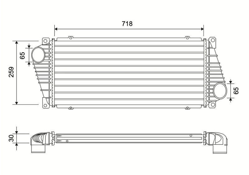Image of Intercooler VALEO 822937