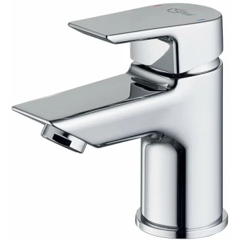 Image of Tesi Deck Mounted Mini Basin Mixer Tap Without Waste - Chrome - Ideal Standard