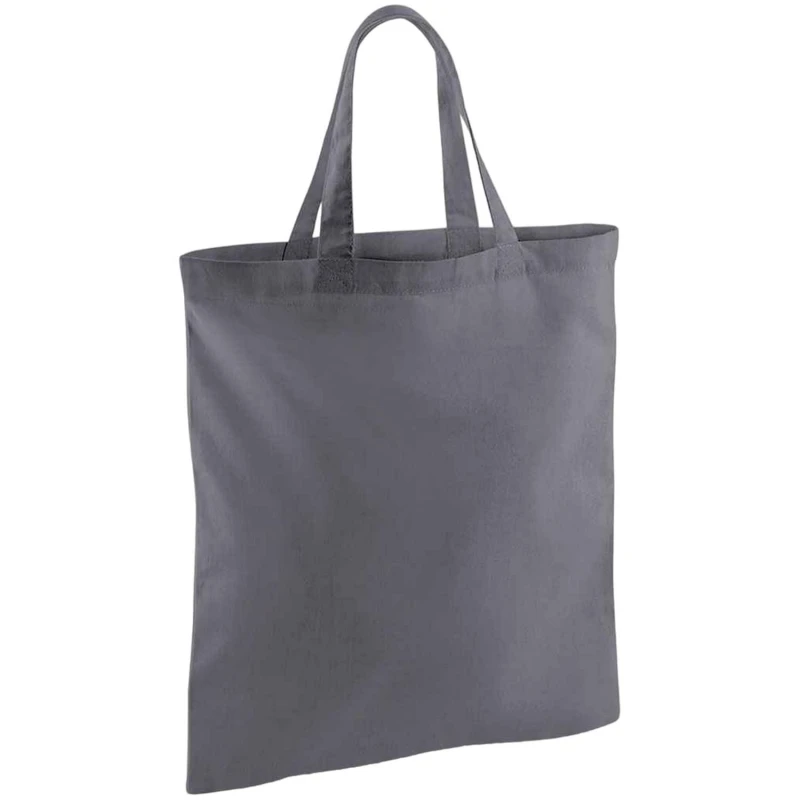Image of Westford Mill Womens Short Handle Tote Bag in Mid Grey Mid Grey Female One Size