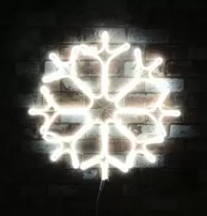 image of Lyyt LED Neon Effect Outdoor Christmas Snowflake