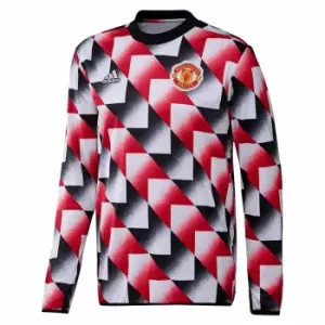 image of 2022-2023 Man Utd Pre-Match Warm Top (White)