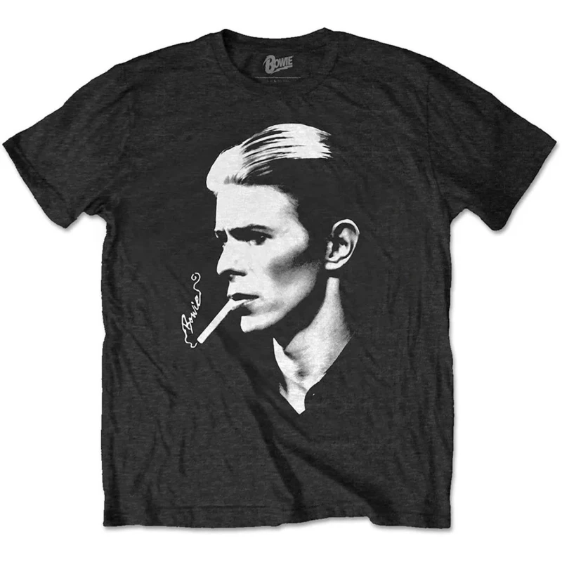 Image of David Bowie David Bowie Men Smoke T-Shirt in Black Size: 2X-large Black XXL Male 5063238460898