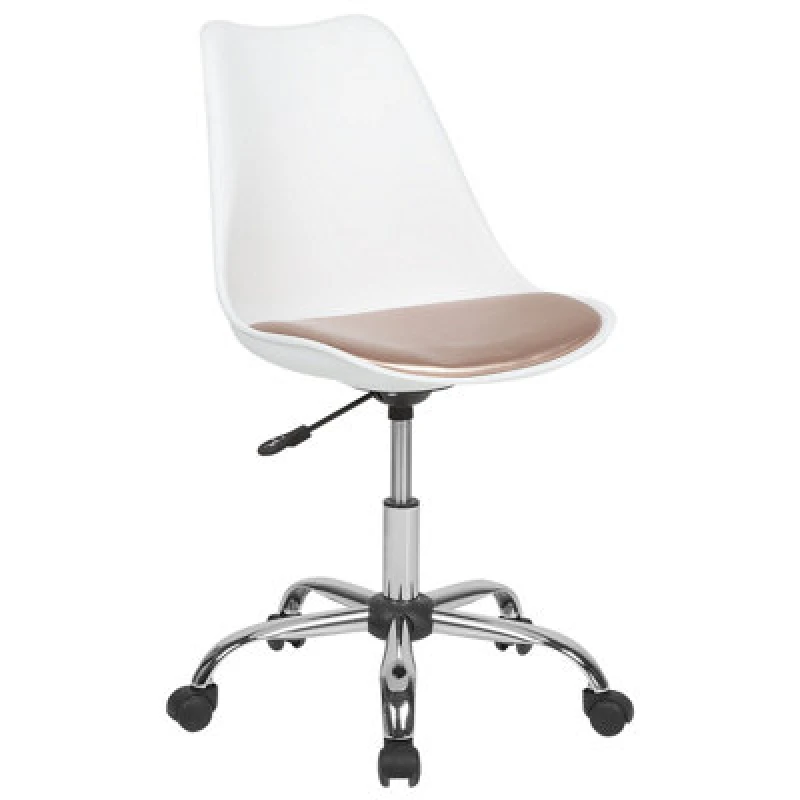 Image of Beliani Desk Chair Dakota Faux Leather Pink