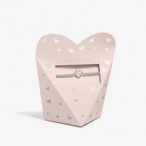 Image of Children's From the Heart Gift Box Lots Of Love Silver Plated 15.5cm Bracelet C732