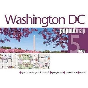 image of Washington DC PopOut Map Sheet map, folded 2018