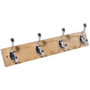 image of BQ Chrome effect Hook rail H12mm W70mm L405mm