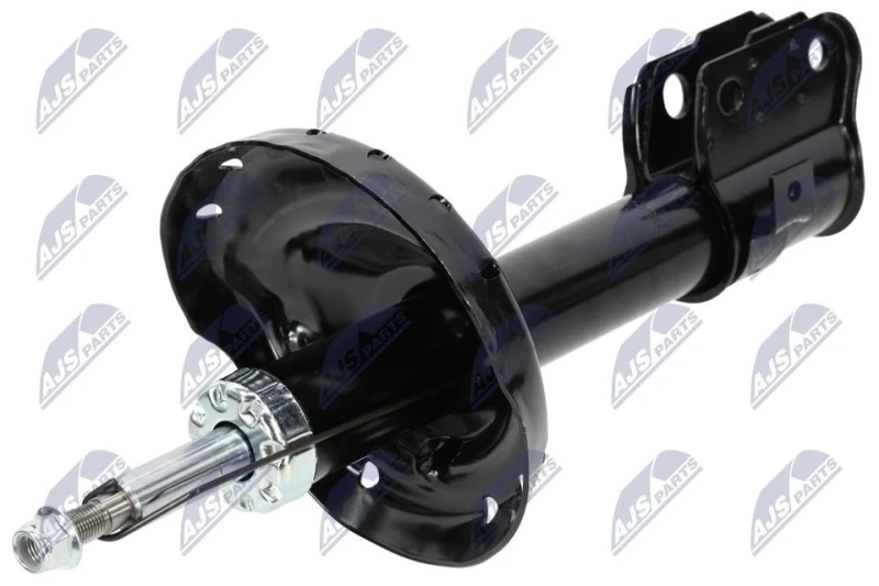 Image of NTY A-SB-015 Shock absorber Front Axle Left, Gas Pressure, Twin-Tube, Suspension Strut, Bottom Clamp Shock Absorber (854)
