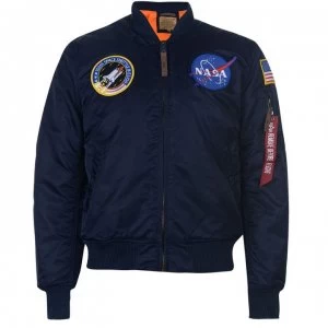 Image of Alpha Industries Bomber Jacket - Rep Blue 07