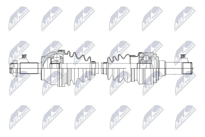 Image of NTY NPW-ME-230 Drive shaft Rear Axle Right Drive Shaft (13)