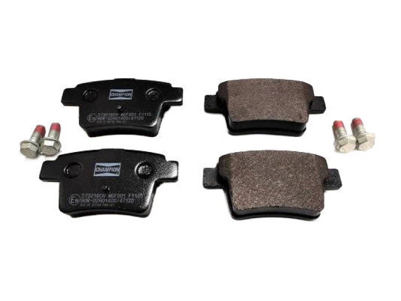 Image of CHAMPION 573218CH Brake pad set not prepared for wear warning indicator Brake Pad Set,disc brake (402)