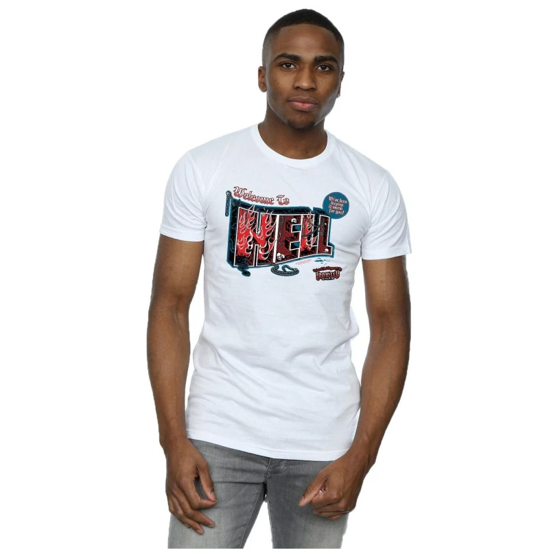 Image of Supernatural Supernatural Men Welcome To Hell T-Shirt in White Size: Small White S Male 5057245675888