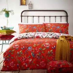 Image of Furn. Pomelo Double Duvet Cover Set Cotton Polyester Orange