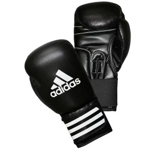 Image of Adidas Performer Leather Boxing Gloves Black 16oz