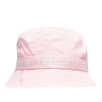 image of Firetrap Reversible Bucket Hat Infant Girls - Pink Stripe