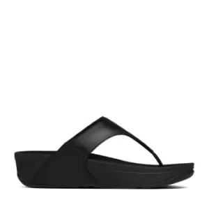Image of Fitflop Lulu Leather Sandals - Black