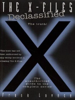 Image of The X-Files Declassified by Frank Lovece Paperback