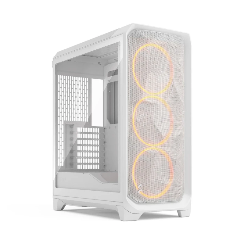 Image of Fractal Design Meshify 3 Mesh Front ARGB EATX White Gaming Case - FD-C-MES3A-07
