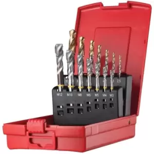 L114304 M3-M12 HSS-E 14PC Sp/Fl Tap & Drill Set