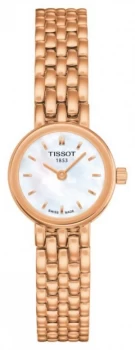 Tissot Womens Lovely Rose Gold PVD Plated MOP Dial Watch