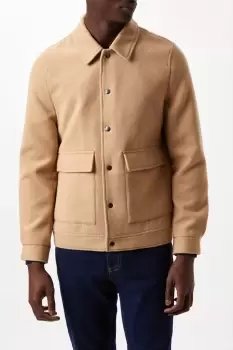 Image of Faux Wool Shacket