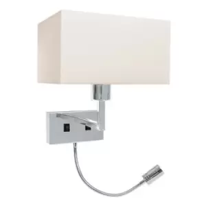 Image of Larissa Laki Sconce Wall Lamp 1 Light Chrome With Led