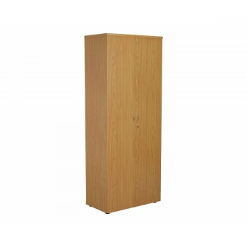 TC Office Cupboard with Lockable Doors with 4 Shelves Height 2000mm, Oak