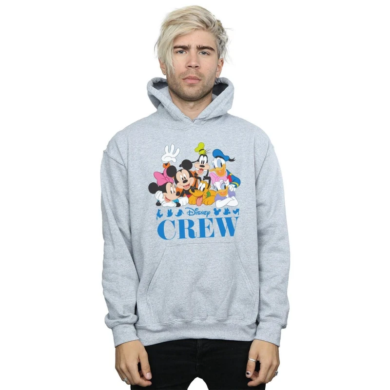 Image of Disney Men Mickey Mouse Friends Hoodie in Grey Size: large Grey L Male 5059114517305
